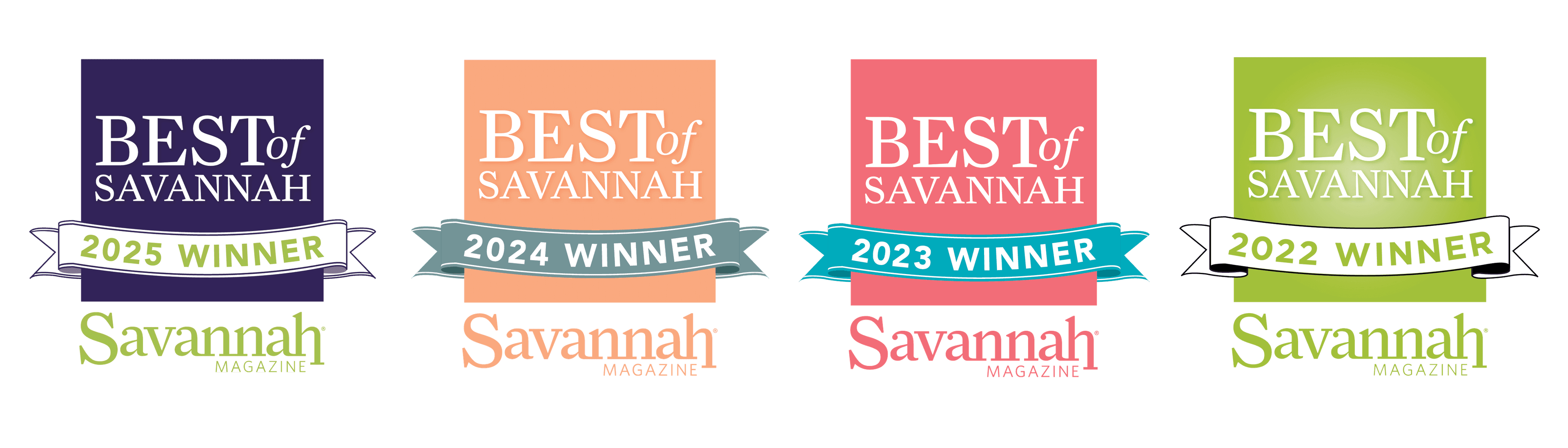Best of Savannah Winner - 4 Years in a Row