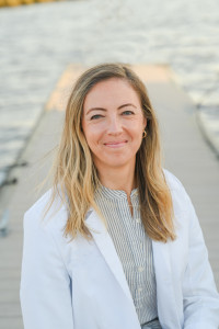 Dr. Amanda Bryan, Coastal Care Partners' Adult Primary Care Physician, speaks at Savannah event